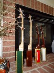 side view of family of ukuleles